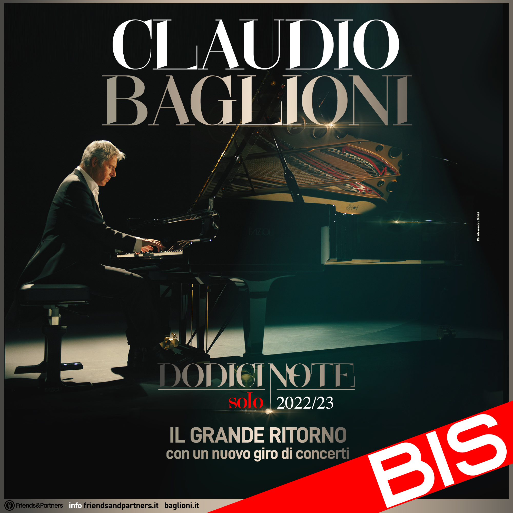 CLAUDIO BAGLIONI Bis Fondazione Teatro Goldoni
