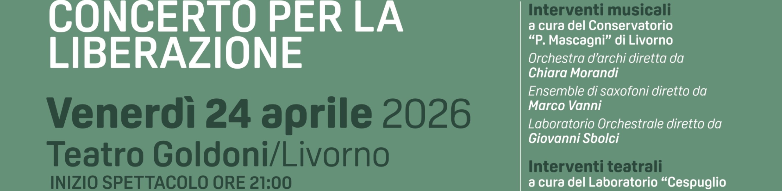 CONCERTO PER LA LIBERAZIONE